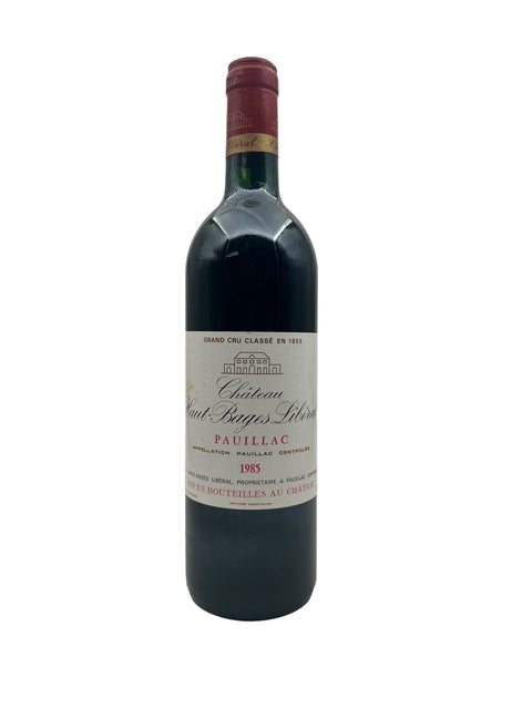 Flaske af Château Haut-Bages Libéral 1985 Pauillac rødvin