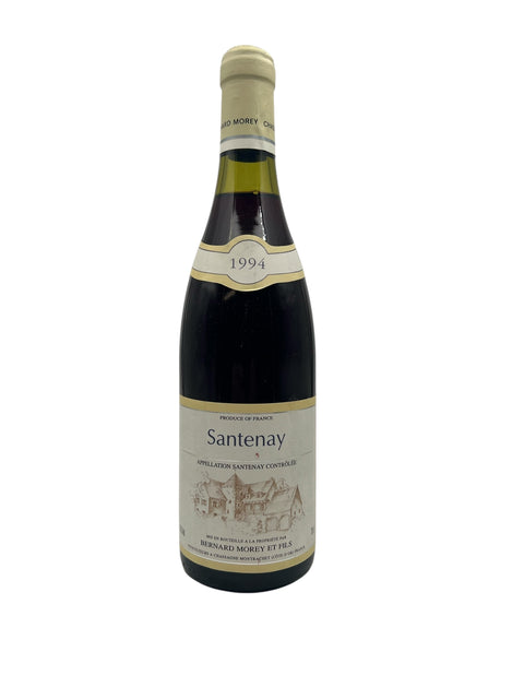 Flaske af Santenay Bernard Morey 1994 rødvin