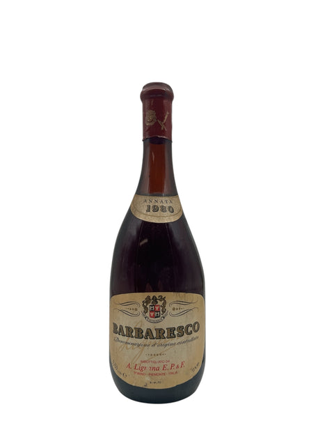 Barbaresco Rødvin fra 1980 af producenten A. Lignana