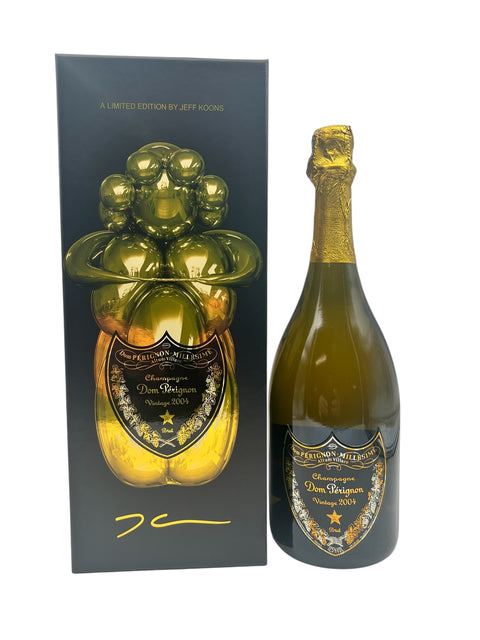 Dom Pérignon 2004 Champagne bottle with gift box by Jeff Koons