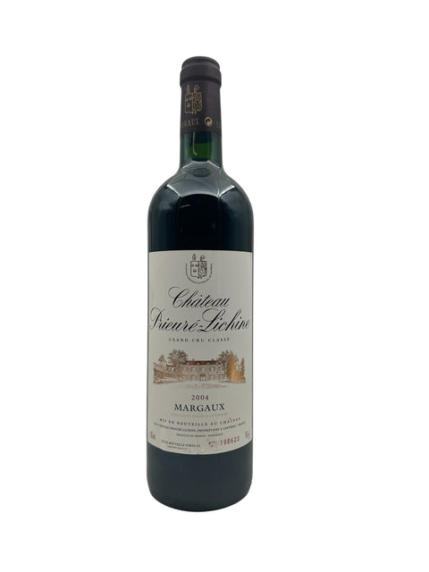 Bottle of Margaux Château Prieuré-Lichine 2004 red wine