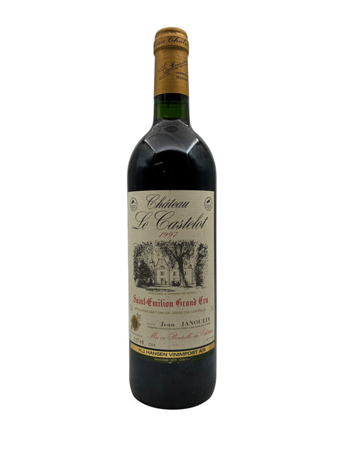 Fles Château Le Castelot 1997 met Saint-Émilion-label