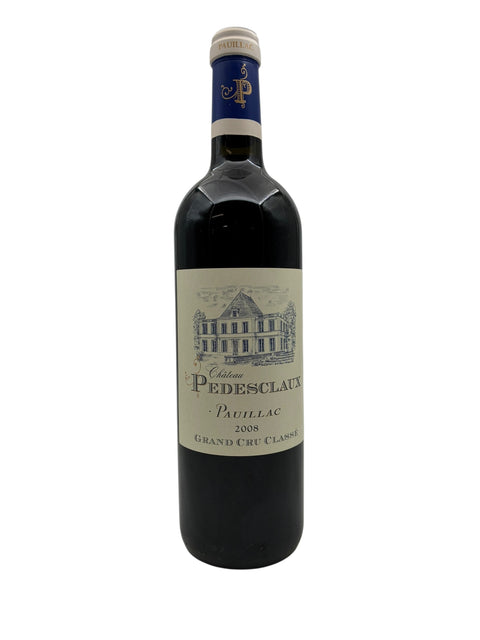 Fles rode wijn van Château Pedesclaux 2008
