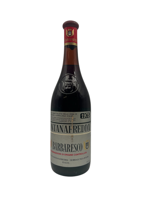 Fles Barbaresco Fontanafredda uit 1975