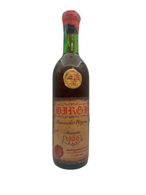 Flasche Stravecchio Vergine Birgi 1930 Dessertwein
