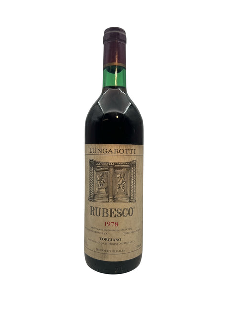 Rubesco Lungarotti 1978 Flasche mit Etikett