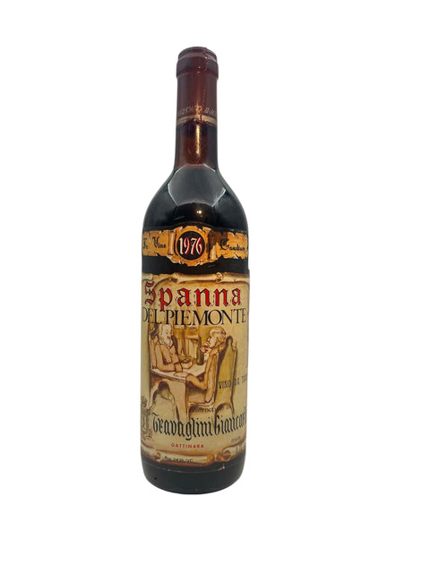 Flasche italienischer Rotwein Spanna Nervi 1976