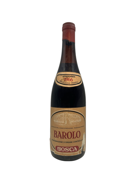 Bottle of Barolo Bosca 1966 Italian red wine