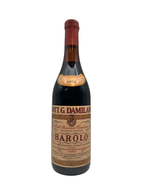 Bottle of Barolo Damilano vintage 1978