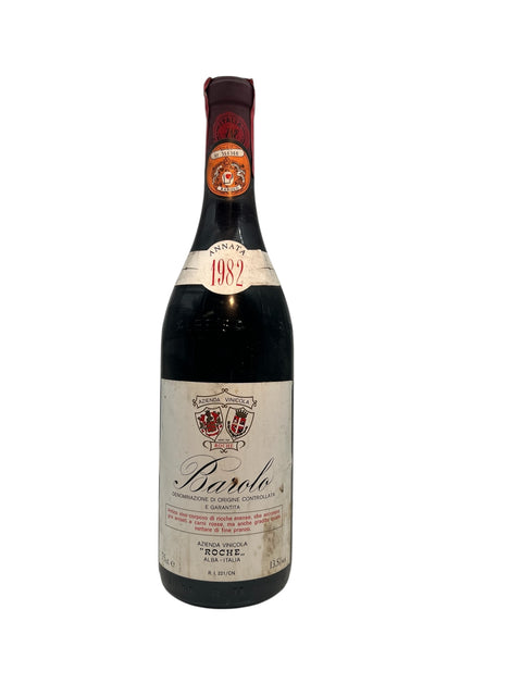 Barolo Rocche vintage 1982 red wine