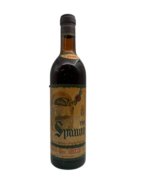 Fles Spanna Borgo Cav Ercole 1962 rode wijn