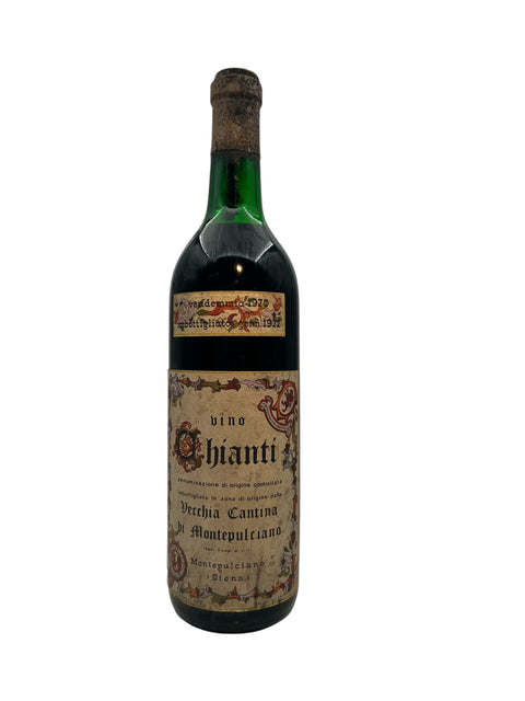 Fles Chianti Vecchia Cantina di Montepulciano 1970