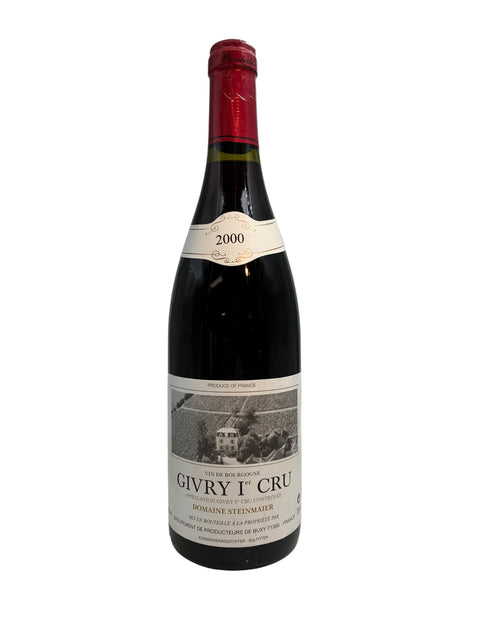 Flaske af Givry Premier Cru Domaine Steinmaier 2000 rødvin