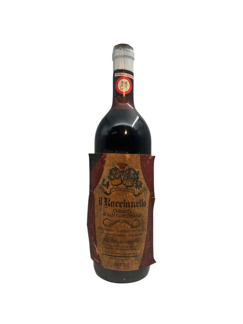 En flaska Il Roccinello Chianti 1977 från Az Agricola Roccinello