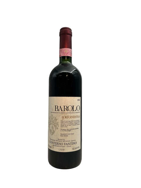 Flaska Barolo Conterno Fantino 1996 rött vin