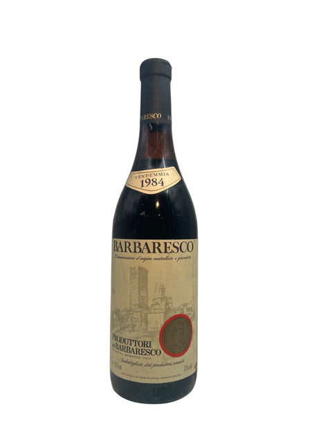 En flaska Barbaresco 1984 från Produttori del Barbaresco