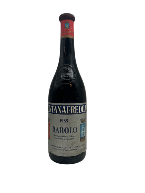 Flaska rött vin Barolo Fontanafredda 1985