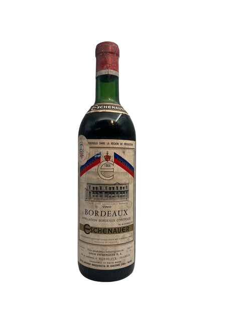 Flaska Bordeaux Eschenauer rött vin från 1966