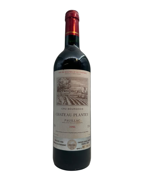 Flaska av Pauillac Chateau Plantey 1996