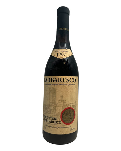 Fles Barbaresco Produttori del Barbaresco rode wijn uit 1987