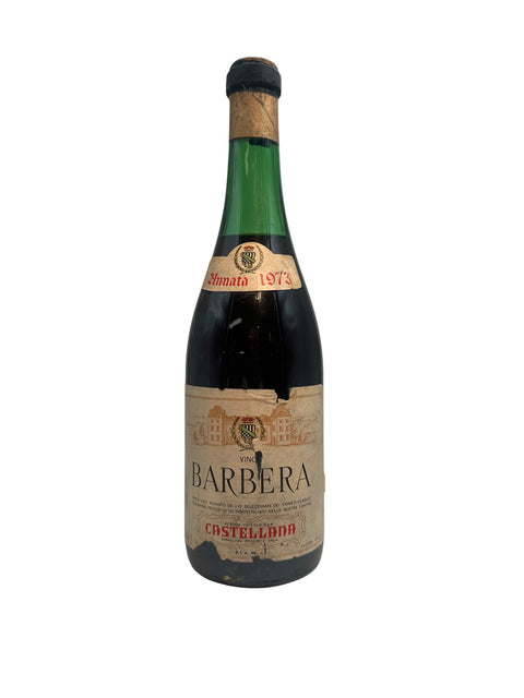 Barbera wijn Castellina 1973 fles