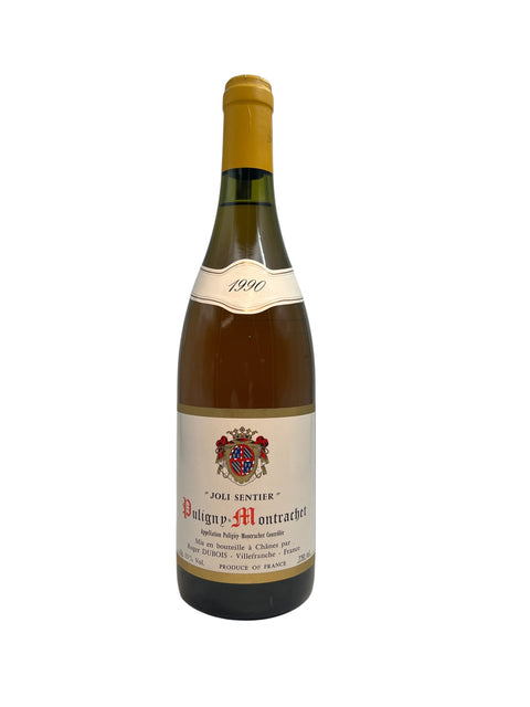 Fles Puligny-Montrachet 1990 Robert Dubois witte wijn