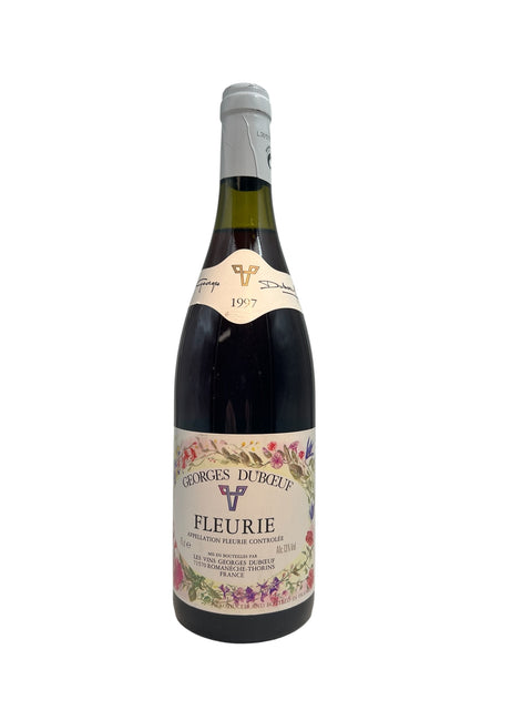 Fles rode wijn Fleurie Georges Duboeuf 1997