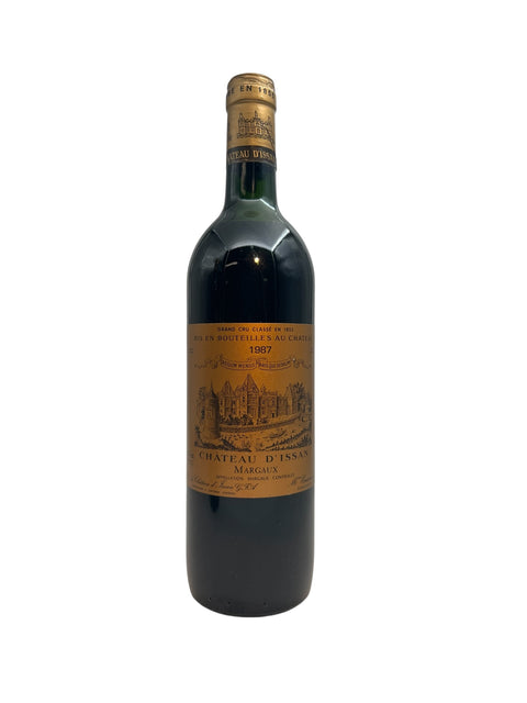 Fles rode wijn van Château d'Issan Margaux 1987