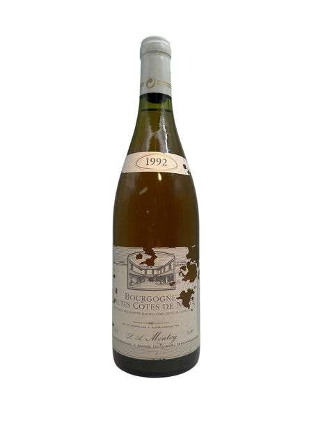 Bottle of Bourgogne Hautes Côtes de Nuits Montoy 1992 white wine