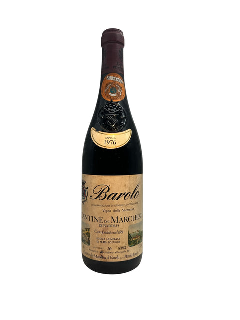 Bottle of Barolo Marchesi di Barolo 1976 with label