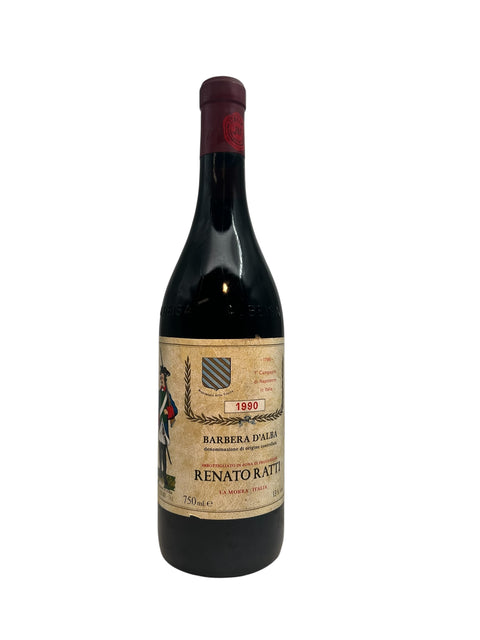Bottle of Barbera d'Alba Renato Ratti 1990 red wine