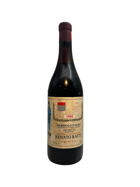 Bottle of Ochetti Renato Ratti 1990 Nebbiolo d'Alba red wine