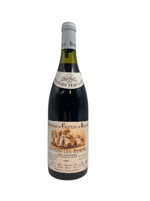 Bottle of Savigny-Les-Beaune Bouchard Père & Fils 1991 red wine