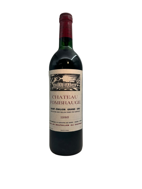 Flaska Chateau Fombrauge 1986 Grand Cru rött vin