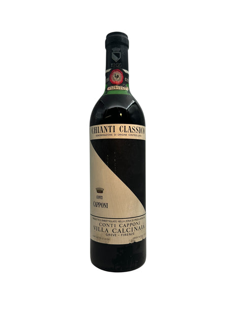 Flaska Chianti Classico Conti Capponi rödvin årgång 1966