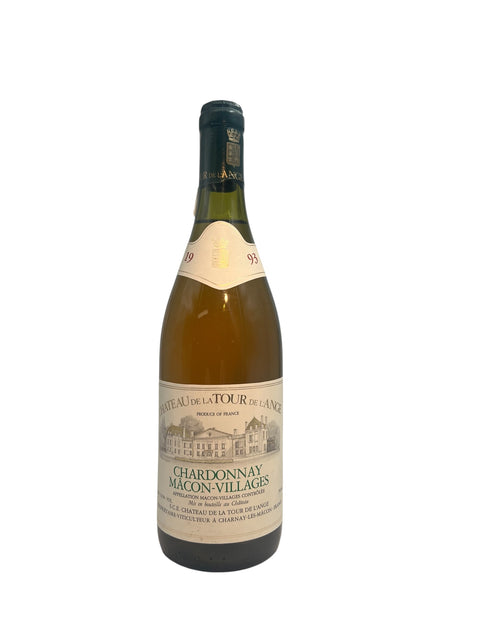 Bottle of Chardonnay Château de la Tour de l'Ange 2019 wine