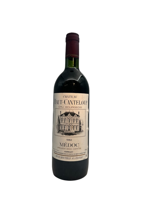 Bottle of Médoc Château Haut-Canteloup 1982 red wine