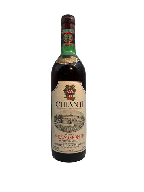 Fles Chianti Marchese Giovanni Corsini 1967