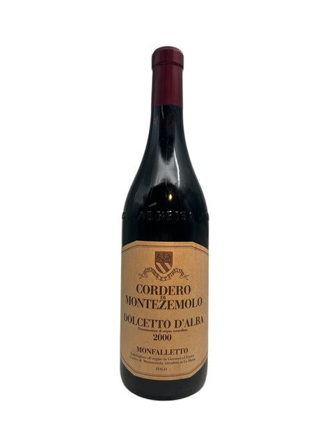 Flasche Dolcetto d'Alba Cordero di Montezemolo aus dem Jahr 2000