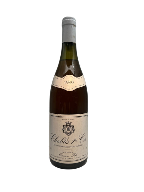 Chablis 1er Cru fles uit 1990 van Quinson Fils