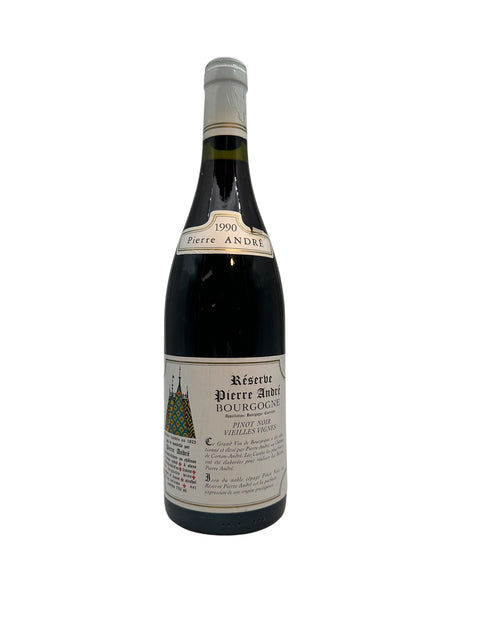 Fles Bourgogne Pierre André 1990 rode wijn