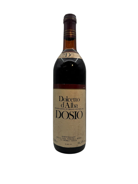 Bottle of Dolcetto d'Alba Dosio 1977 red wine