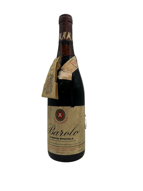 Flaska Barolo Tenuta Cerequio 1964 med etikett