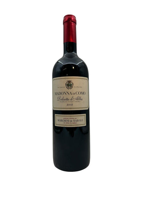 Flaska Madonna di Como Marchesi di Barolo årgång 2003