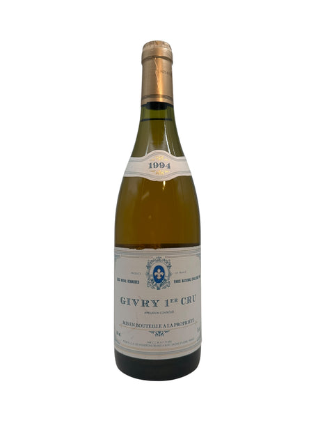 Flaska Givry 1er Cru 1994 vitt vin från Remoissenet