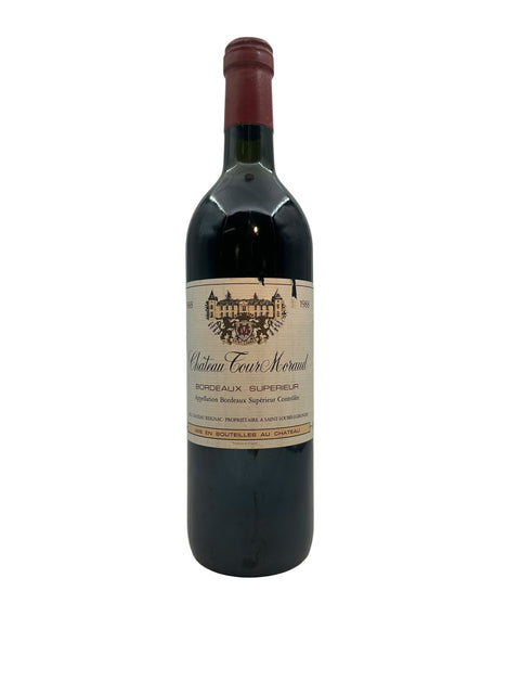Bottle of Château Tournebrie Bordeaux 1988 red wine