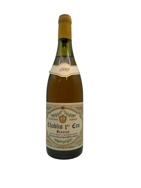 Flaska Chablis 1er Cru Domaine Verret 1992