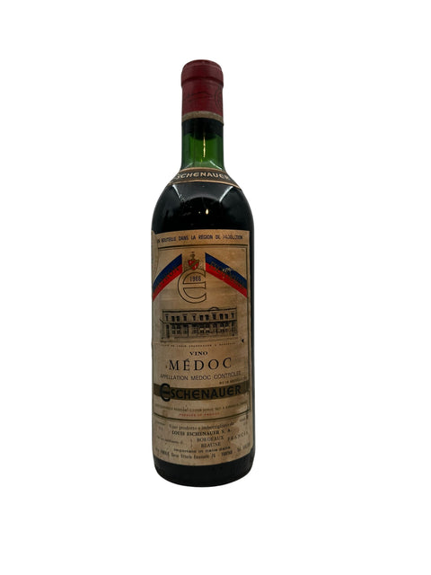 Bottle of Medoc Eschenauer 1966 red wine