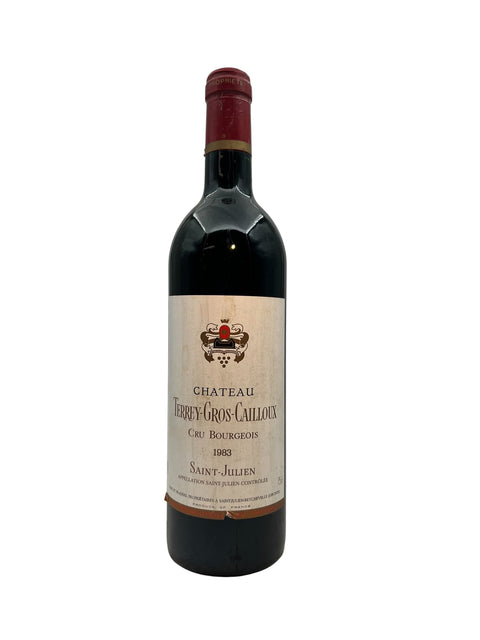 Bottle of Chateau Terrey-Gros-Cailloux 1983 red wine