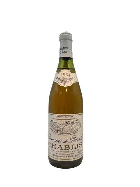 Bottle of Chablis Domaine de Biéville 1984